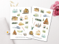 Preview: Wald Natur Sticker Set